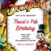 Free Editable Scrooge McDuck (DuckTales) Birthday Invitation