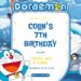 Free Editable Doraemon Birthday Invitation