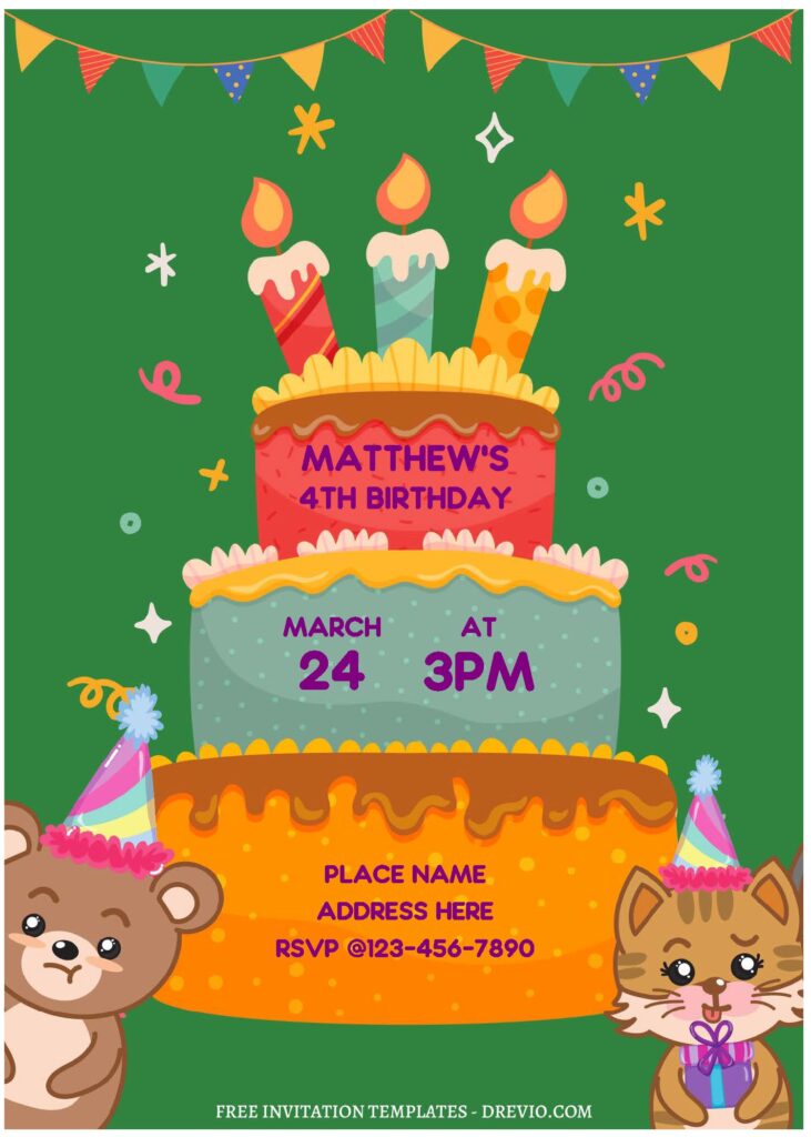 Invitation Template of (Free Editable PDF) Birthday Invitation Templates For Fun-Filled Celebration 2