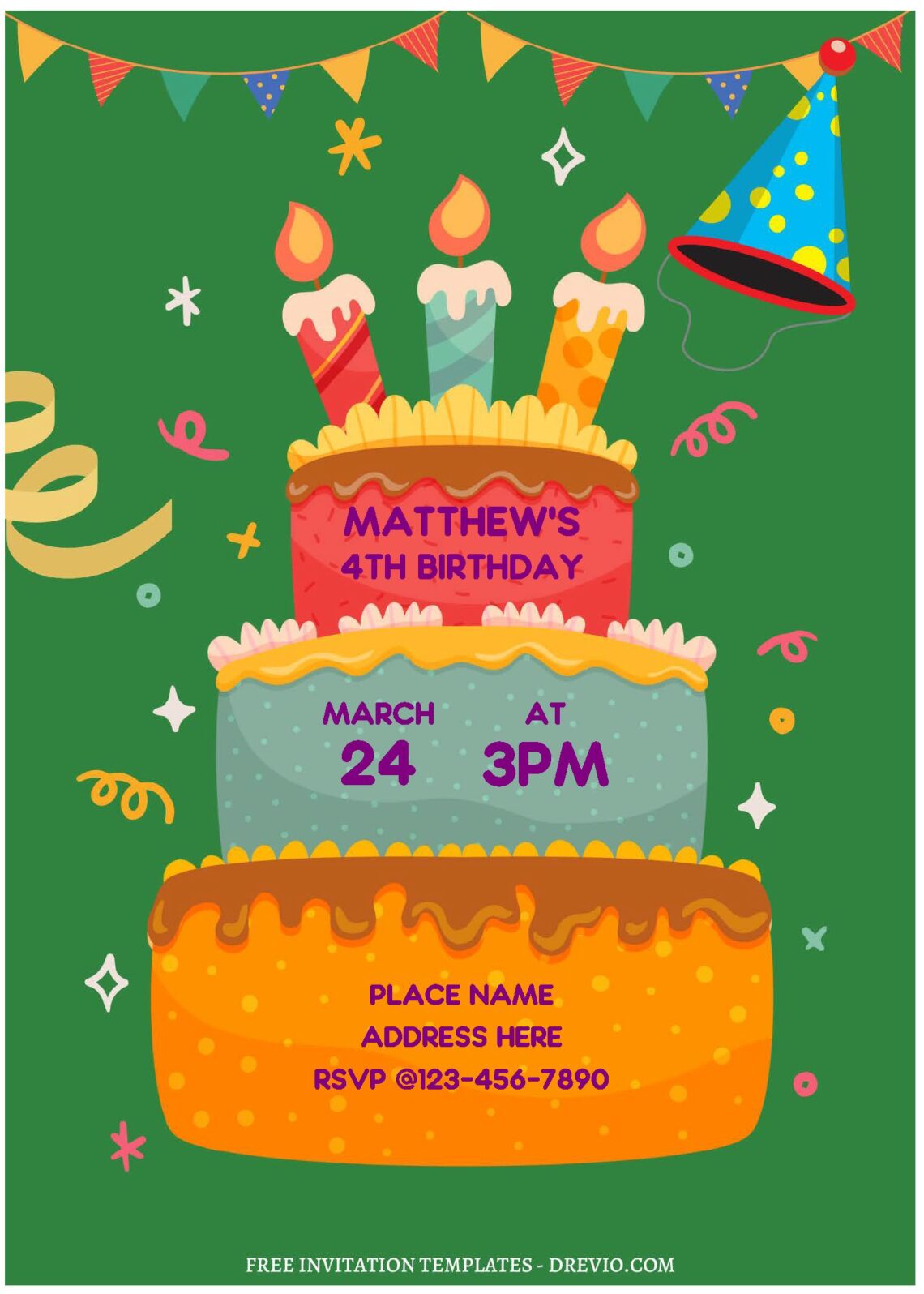 (Free Editable PDF) Birthday Invitation Templates For Fun-Filled ...