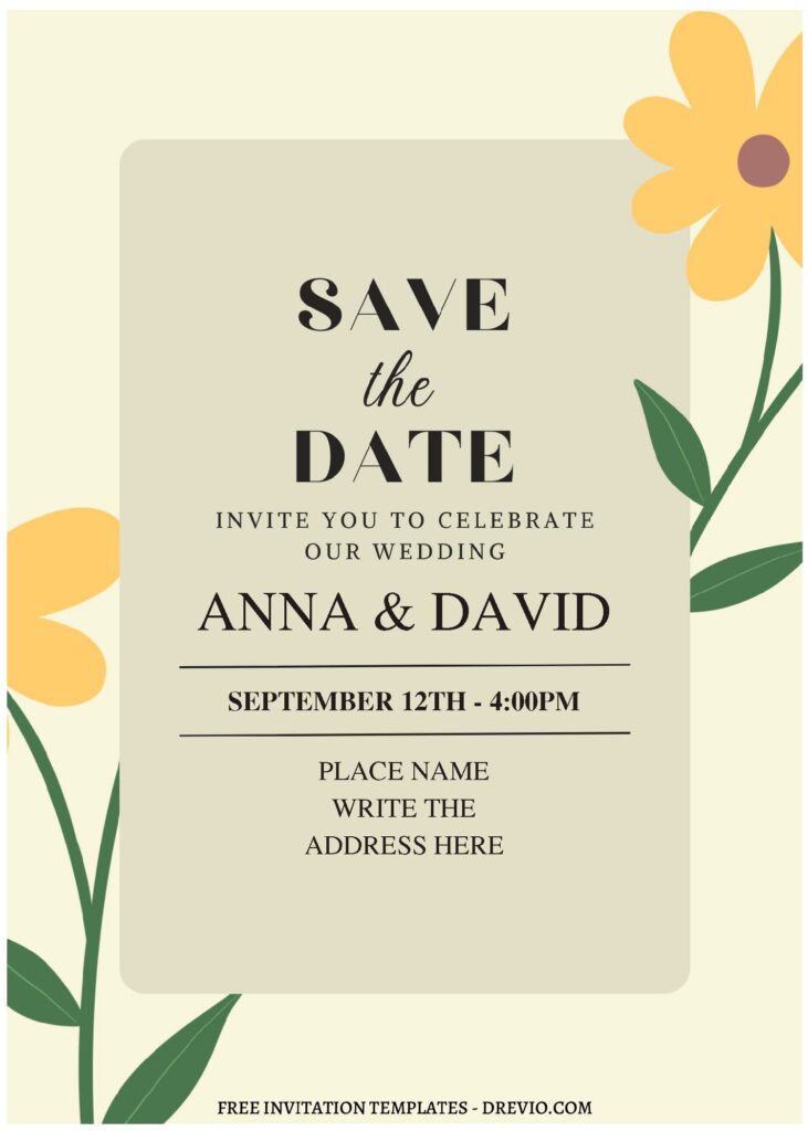 Invitation Template of (Free Editable PDF) Luminous Spring Floral Wedding Invitation Templates 2