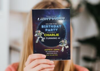 (Free Editable PDF) Disney Buzz Lightyear Birthday Invitation Templates J