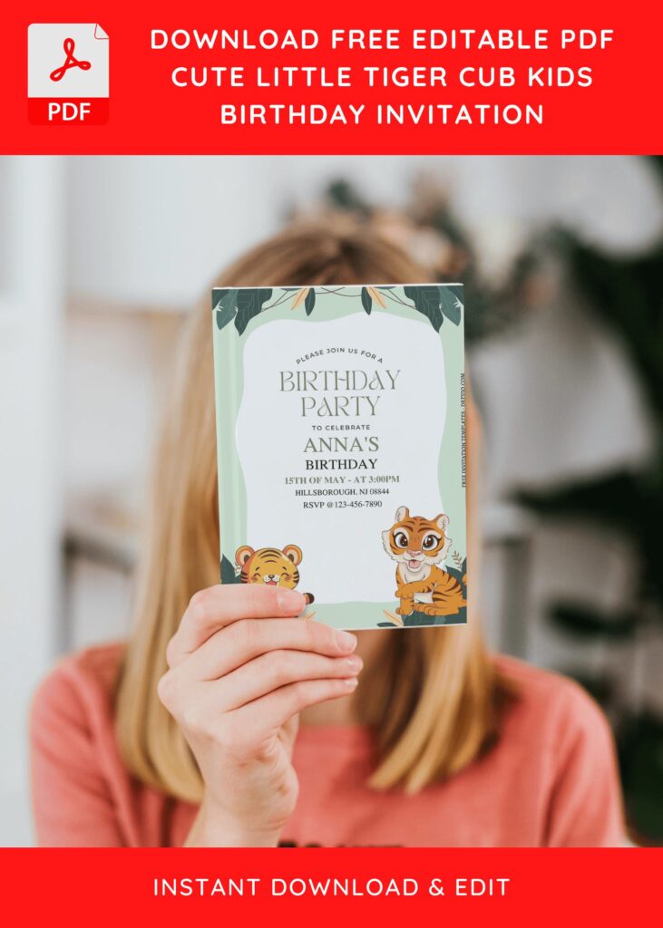 Invitation Template of (Free Editable PDF) Little Cub Birthday Invitation Templates 10