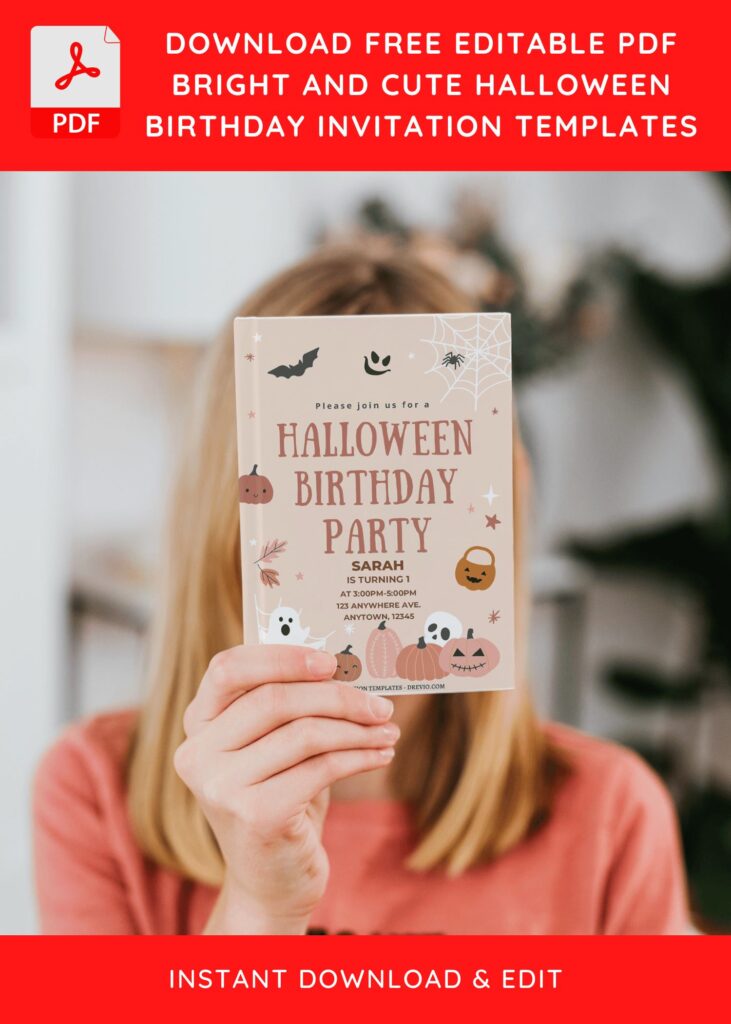 Invitation Template of (Free Editable PDF) Spooktacular Halloween Birthday Invitation Templates 10