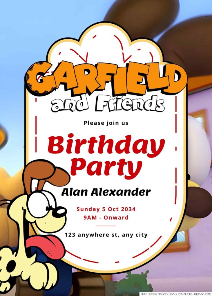 Odie Birthday Invitation