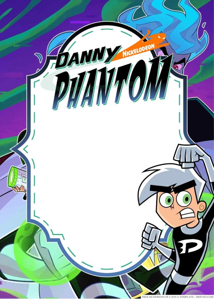 Invitation Template of 22+ Danny Phantom Canva Birthday Invitation Templates 5