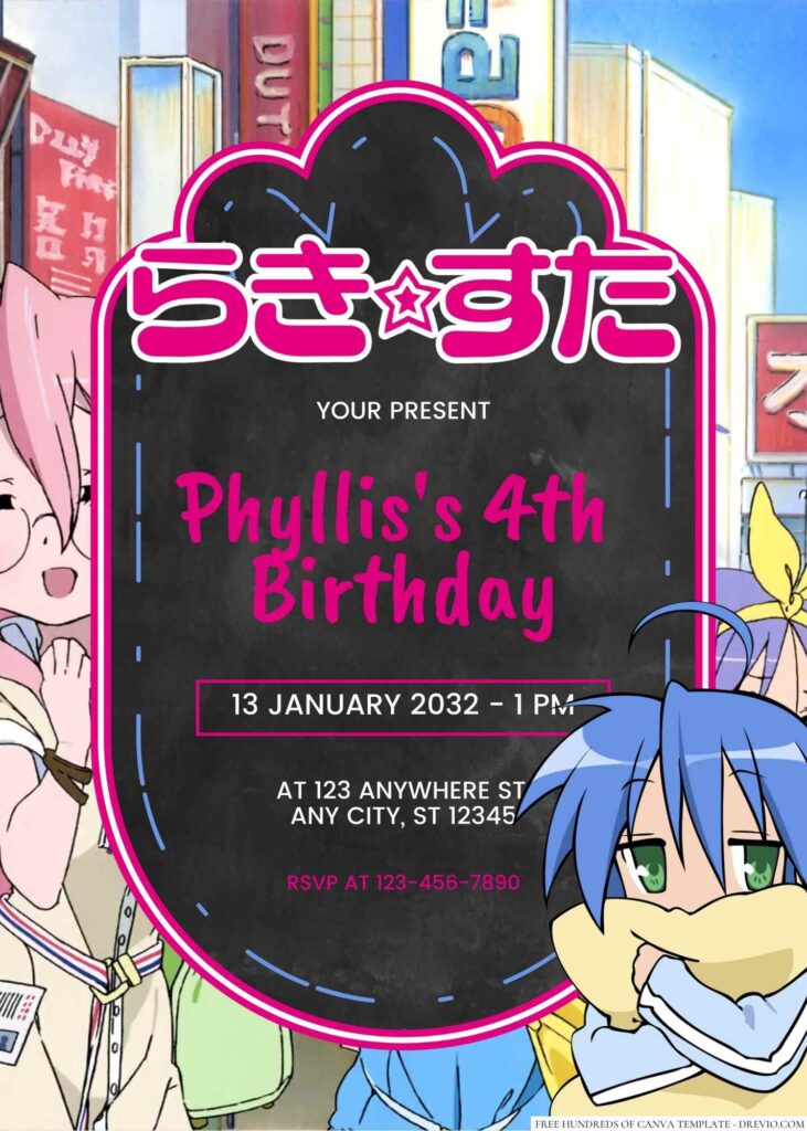 Lucky Star Birthday Invitation