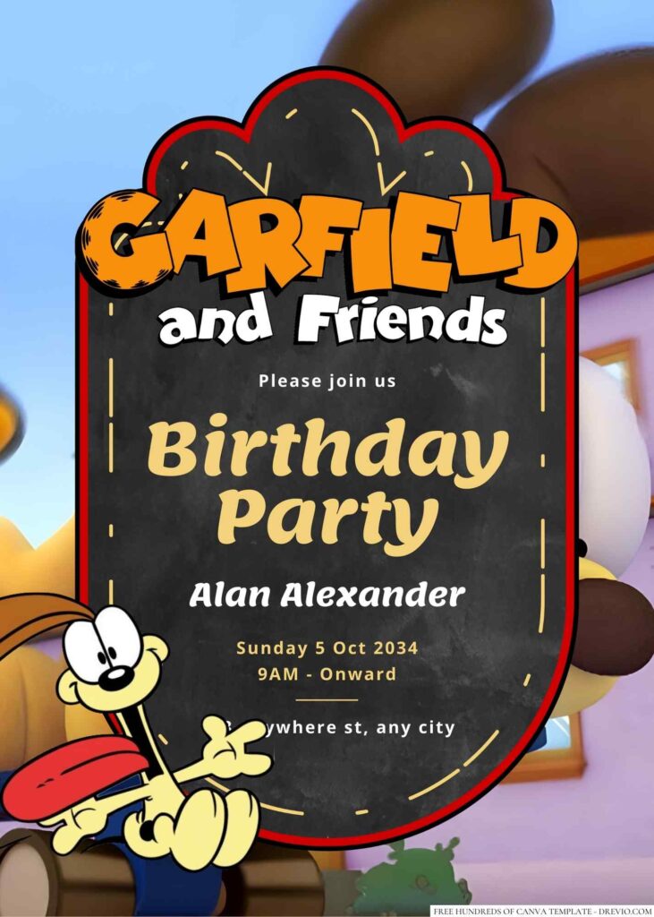 Odie Birthday Invitation