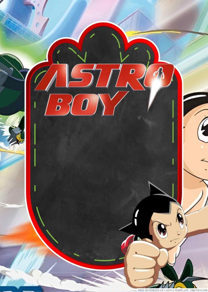 Invitation Template of 20+ Astro Boy Canva Birthday Invitation Templates 5