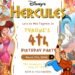 Hercules Birthday Invitation