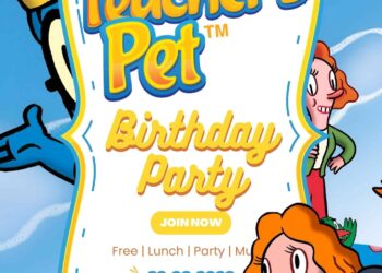 Teacher's Pet Birthday Invitations