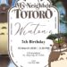 My Neighbor Totoro Birthday Invitation