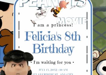 Lucy van Pelt Birthday Invitation