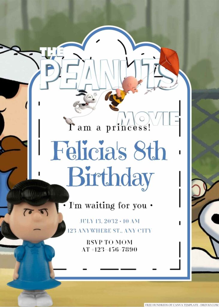 Lucy van Pelt Birthday Invitation