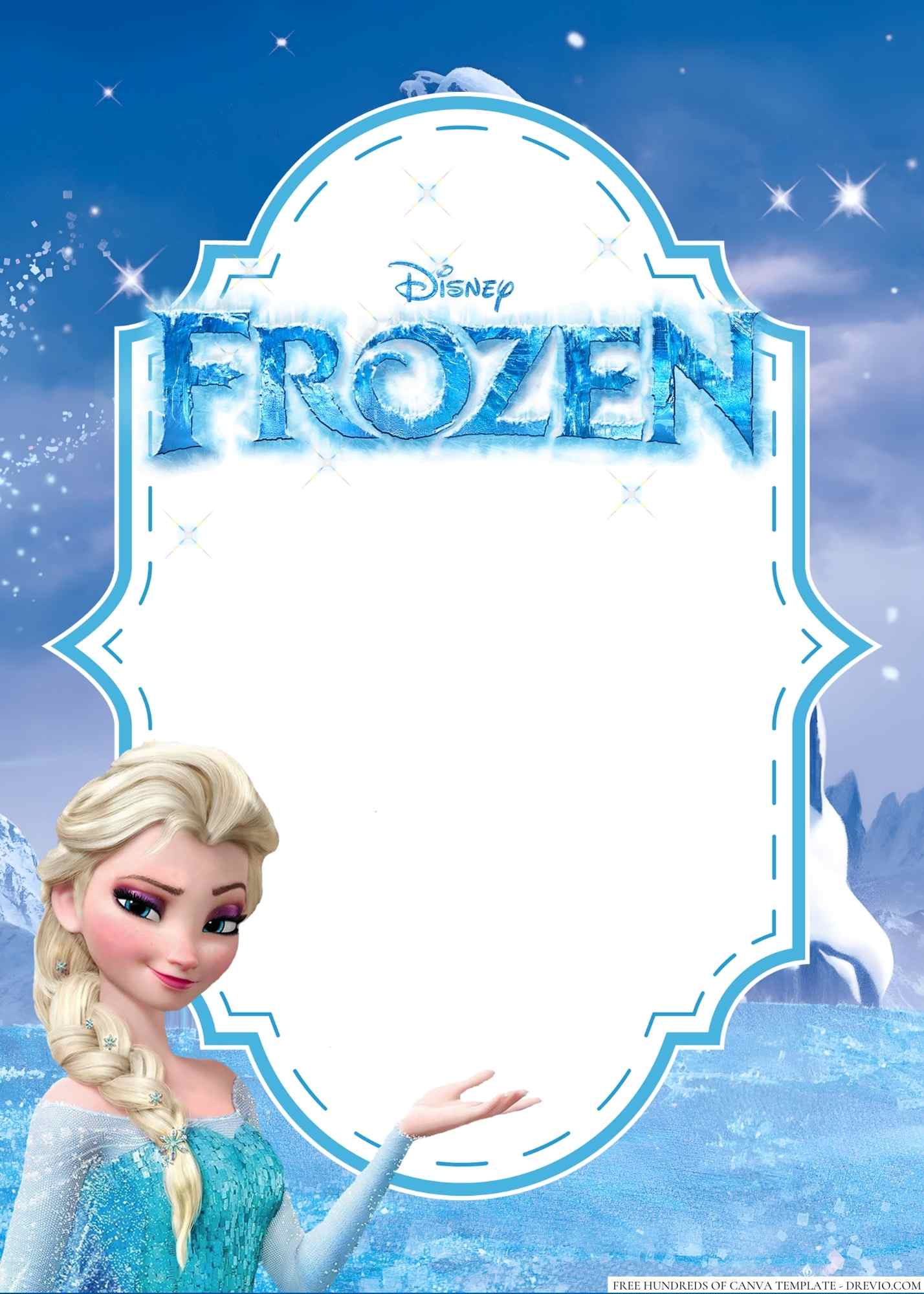 18+ Frozen Canva Birthday Invitation Templates | Download Hundreds FREE ...