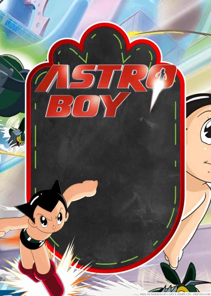 Invitation Template of 20+ Astro Boy Canva Birthday Invitation Templates 7