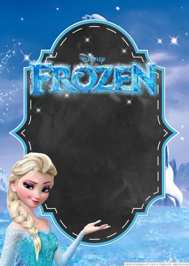 Invitation Template of 18+ Frozen Canva Birthday Invitation Templates 8