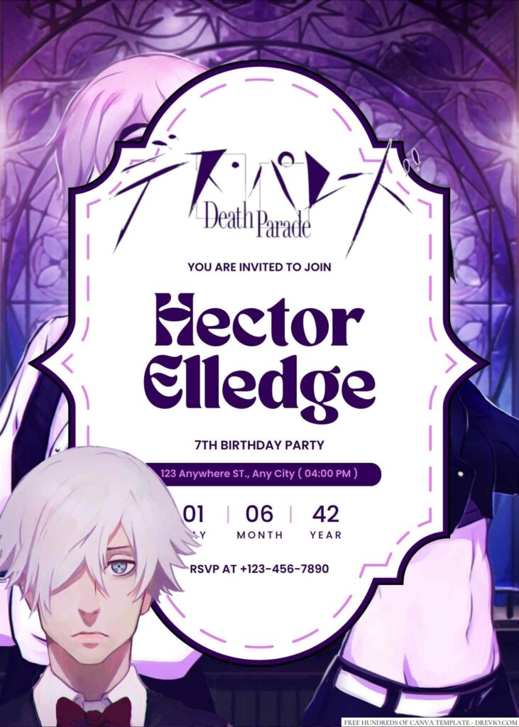 Death Parade Birthday Invitation