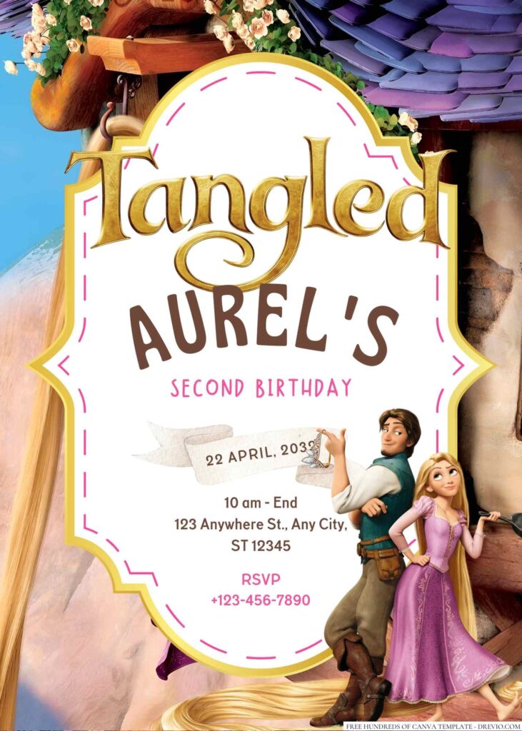 Tangled Birthday Invitation