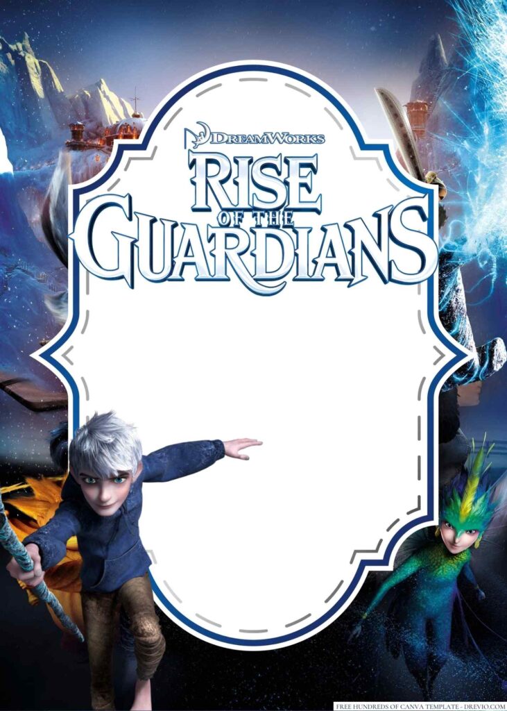 Invitation Template of 18+ Rise of the Guardians Canva Birthday Invitation Templates 1