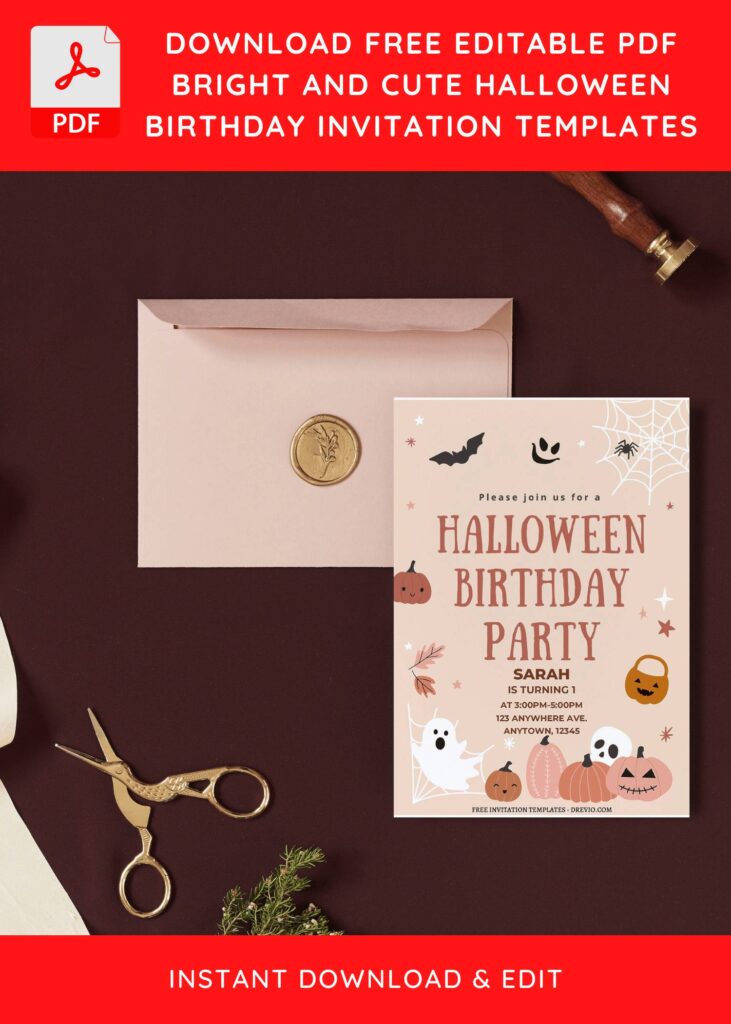 Invitation Template of (Free Editable PDF) Spooktacular Halloween Birthday Invitation Templates 9