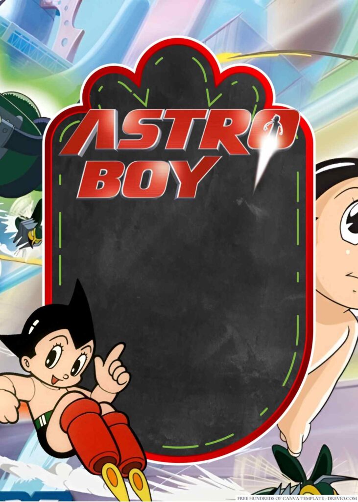 Invitation Template of 20+ Astro Boy Canva Birthday Invitation Templates 9