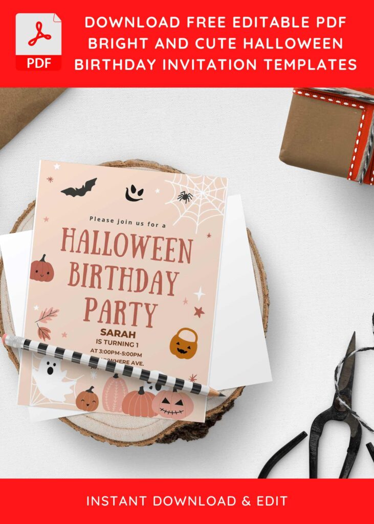 Invitation Template of (Free Editable PDF) Spooktacular Halloween Birthday Invitation Templates 8