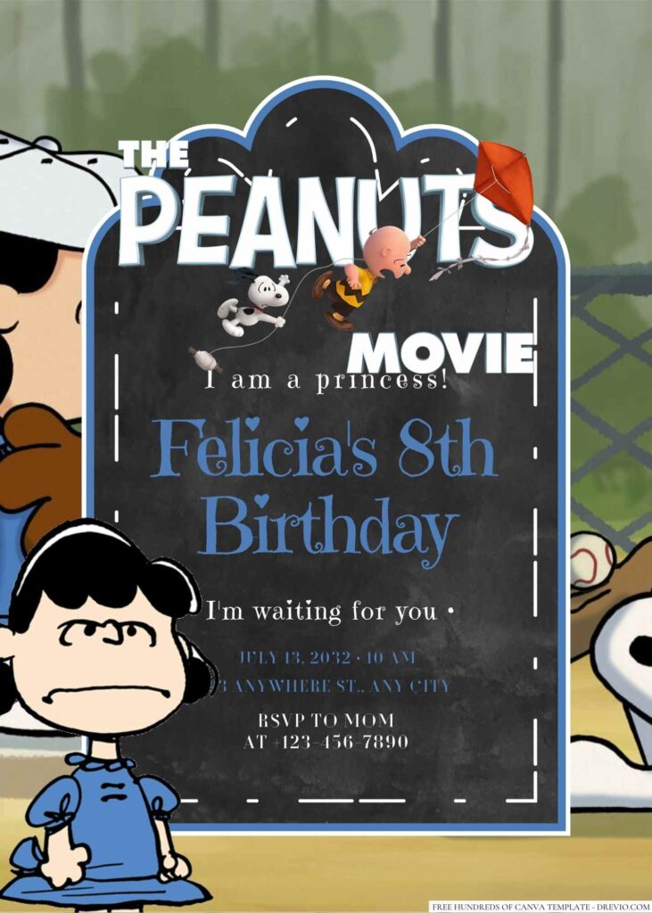 Lucy van Pelt Birthday Invitation