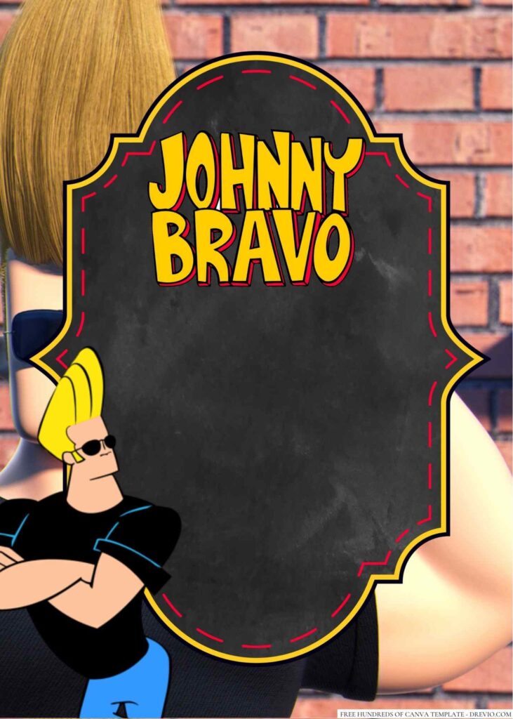 Invitation Template of 20+ Johnny Bravo Canva Birthday Invitation Templates 2