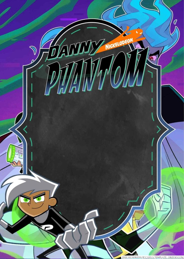 Invitation Template of 22+ Danny Phantom Canva Birthday Invitation Templates 2