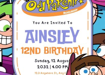 Timmy Turner (The Fairly OddParents) Birthday Invitation