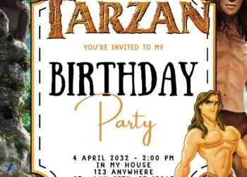 Tarzan Birthday Invitation