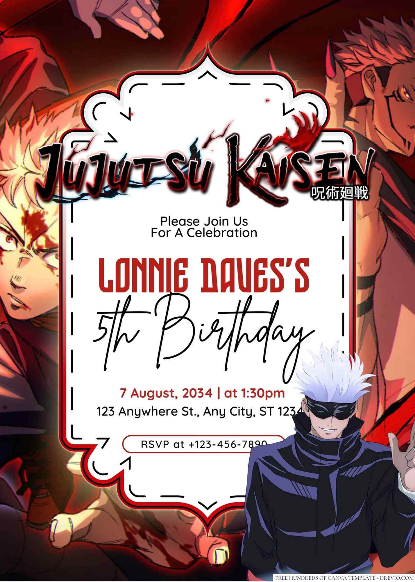 Naruto Invitations 2 Personalized Party Invites