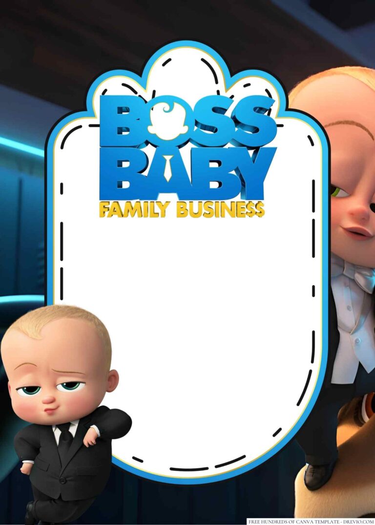 16+ The Boss Baby Canva Birthday Invitation Templates | Download ...