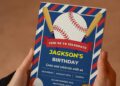 (Free Editable PDF) Baseball MVP Birthday Invitation Templates with colorful text