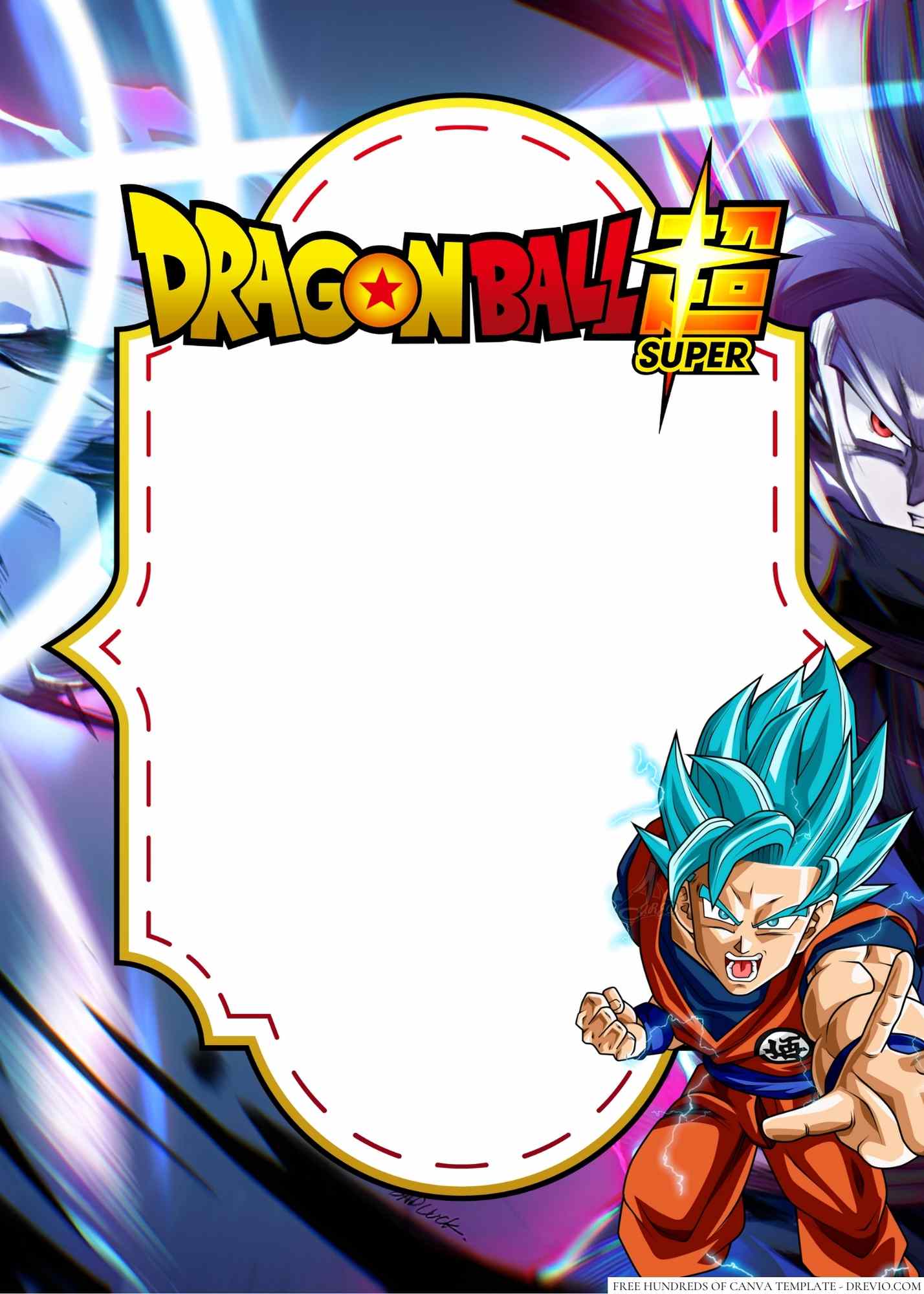 22+ Dragon Ball Super Canva Birthday Invitation Templates - Drevio ...