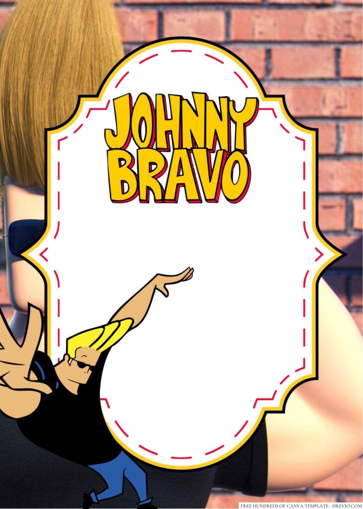 Invitation Template of 20+ Johnny Bravo Canva Birthday Invitation Templates 3