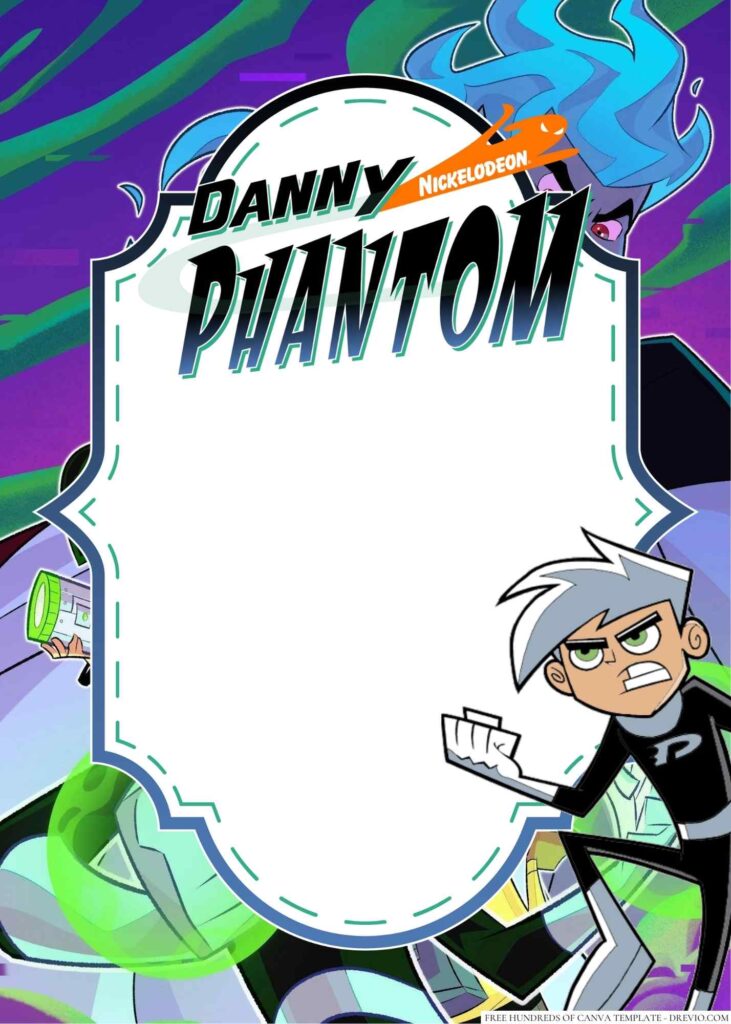 Invitation Template of 22+ Danny Phantom Canva Birthday Invitation Templates 3