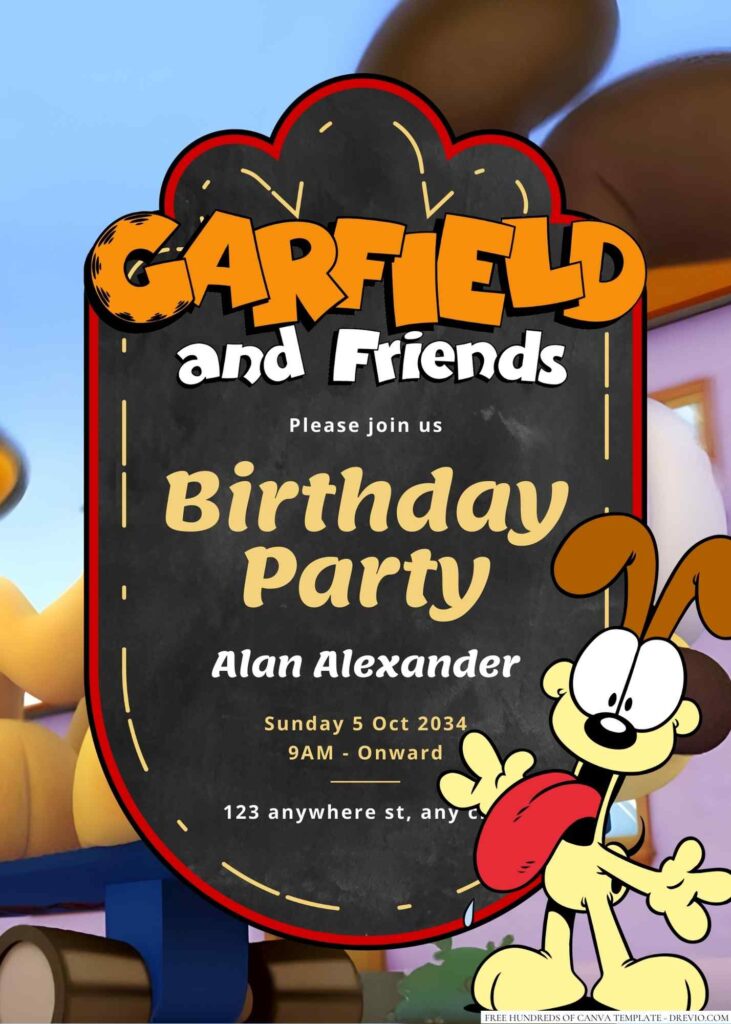 Odie Birthday Invitation