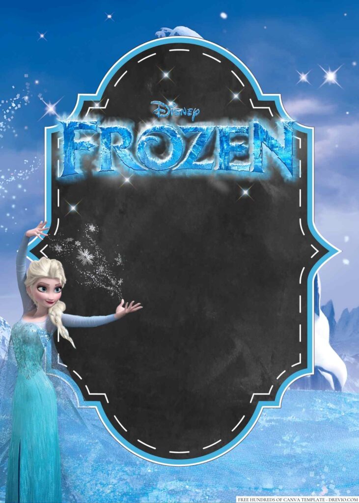 Invitation Template of 18+ Frozen Canva Birthday Invitation Templates 4