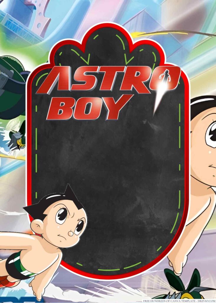 Invitation Template of 20+ Astro Boy Canva Birthday Invitation Templates 3