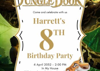 The Jungle Book Birthday Invitation