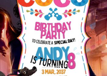 Coco Birthday Invitation