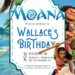 Moana Birthday Invitation