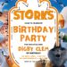 Storks Birthday Invitation