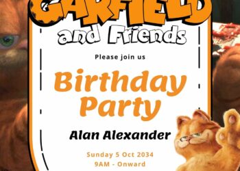 Garfield Birthday Invitation