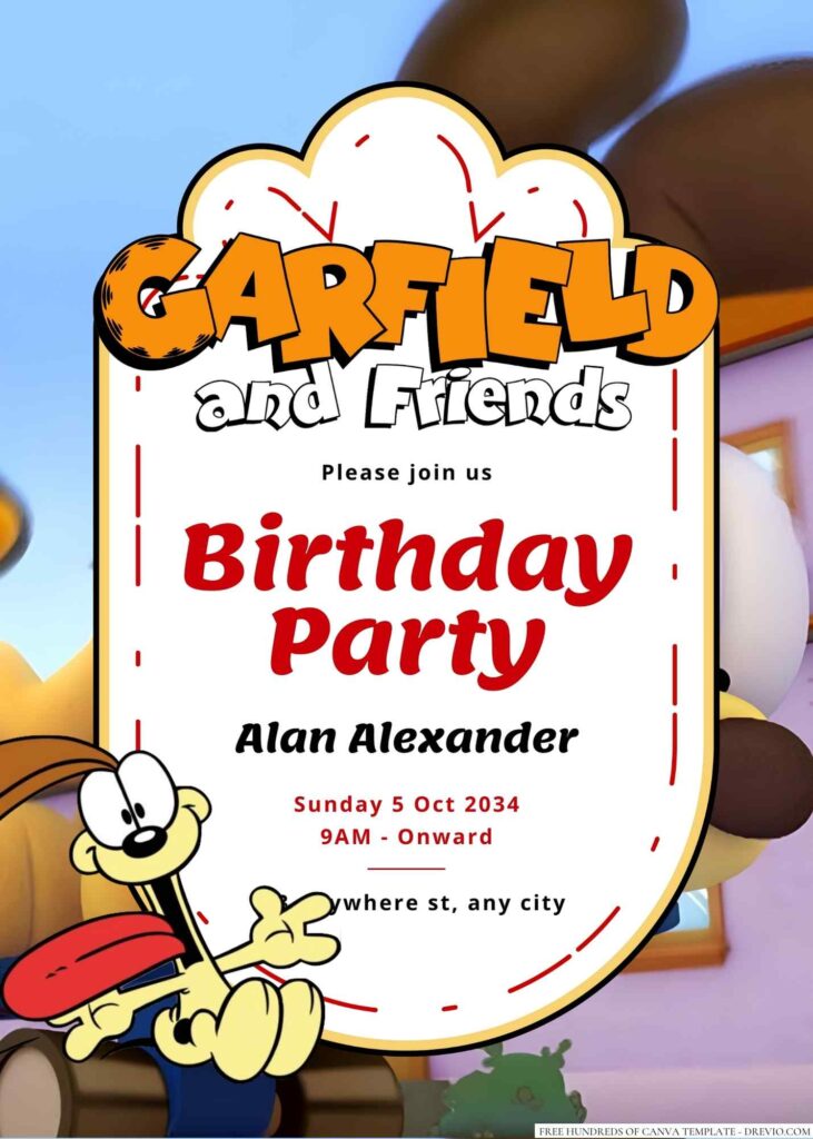 Odie Birthday Invitation