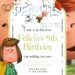 Peppermint Patty Birthday Invitation