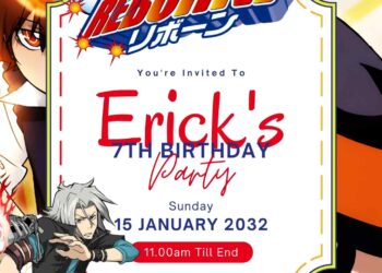 Katekyo Hitman Reborn! Birthday Invitation