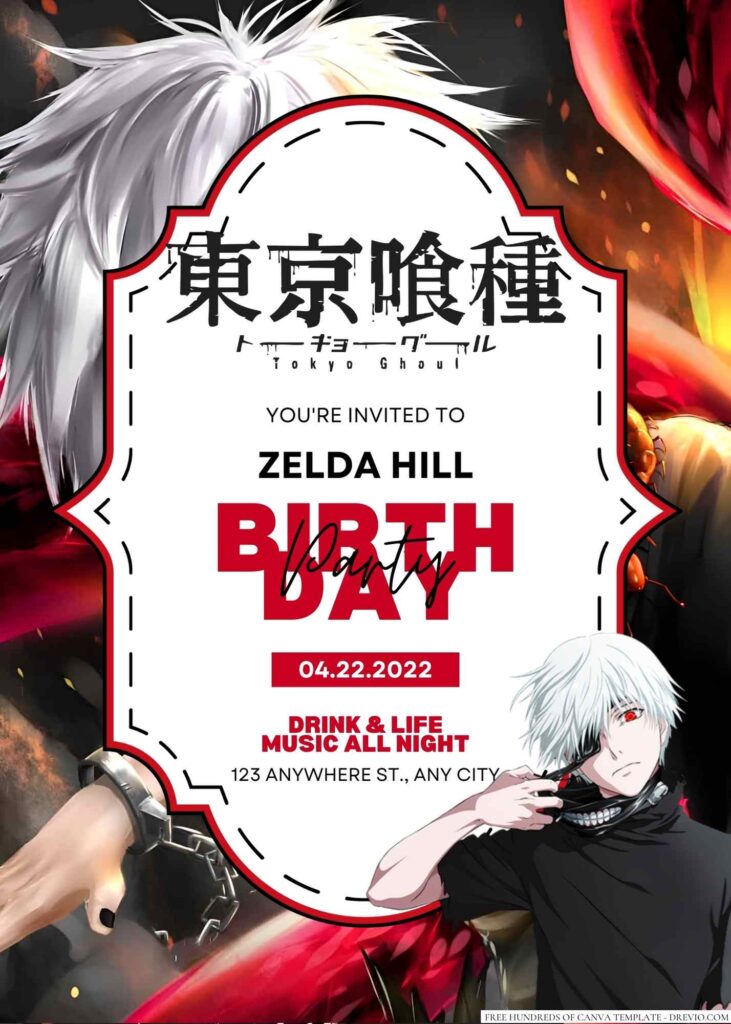 Free Editable PDF) Classic Anime Hunter X Hunter Themed Birthday Invitation  Templates | FREE Printable Birthday Invitation Templates - Bagvania